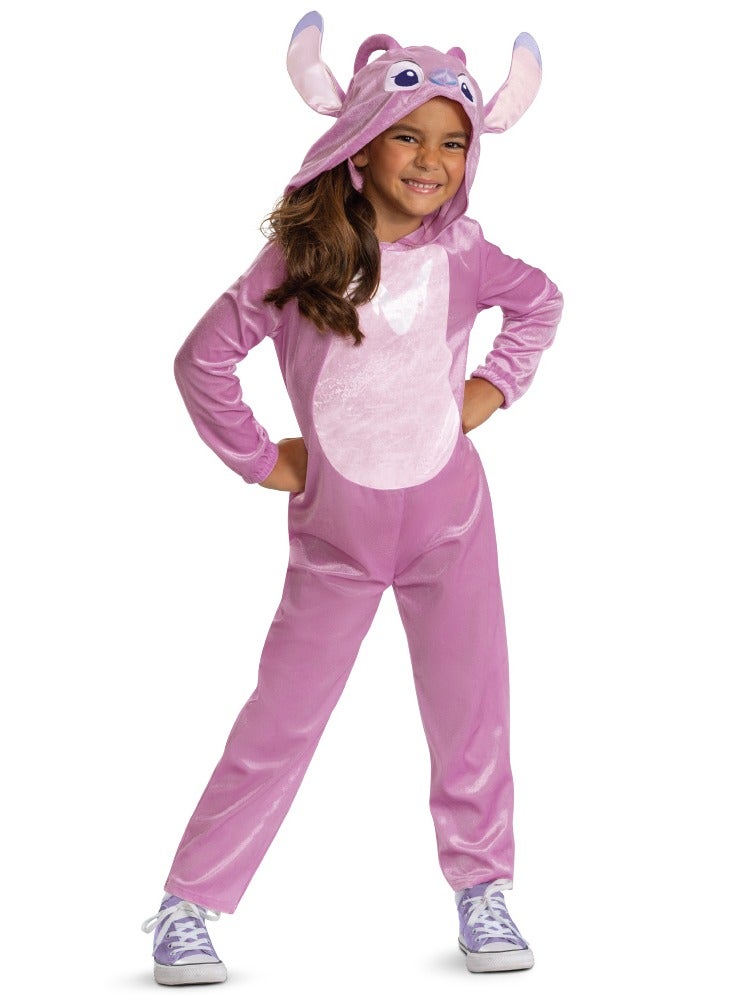 Party Centre Disney Angel Classic Costume from Lilo & Stitch, Official Girls’ Dress-Up Set with Character Hood - Image 1