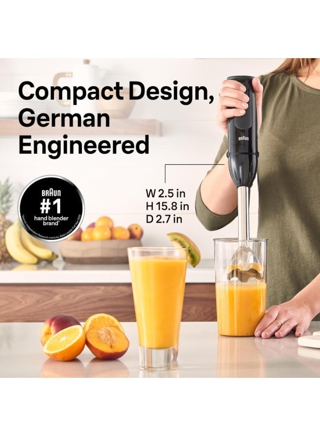 BRAUN MQ50202M MultiQuick Vario 5 Handheld Blender – 21-Speed Stick with Turbo Boost, Stainless Steel Blades, EasyClick System, 500W, Chopper, Whisk, Masher – Immersion Blender for Smoothies - Image 2