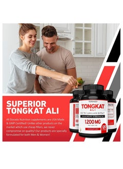 DORADO NUTRITION Tongkat Ali Extract 1200mg - 120 Capsules  - Image 5