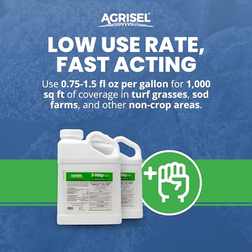 Agrisel 3 Way Max Weed Killer, Eliminate 50+ Weeds, Safe on Grass, Weed Spray, Pet Safe, Low Odor, Easy Mixing, Includes 3-Pack of Agrisel Protective Gloves, 128 Ounces - Image 3