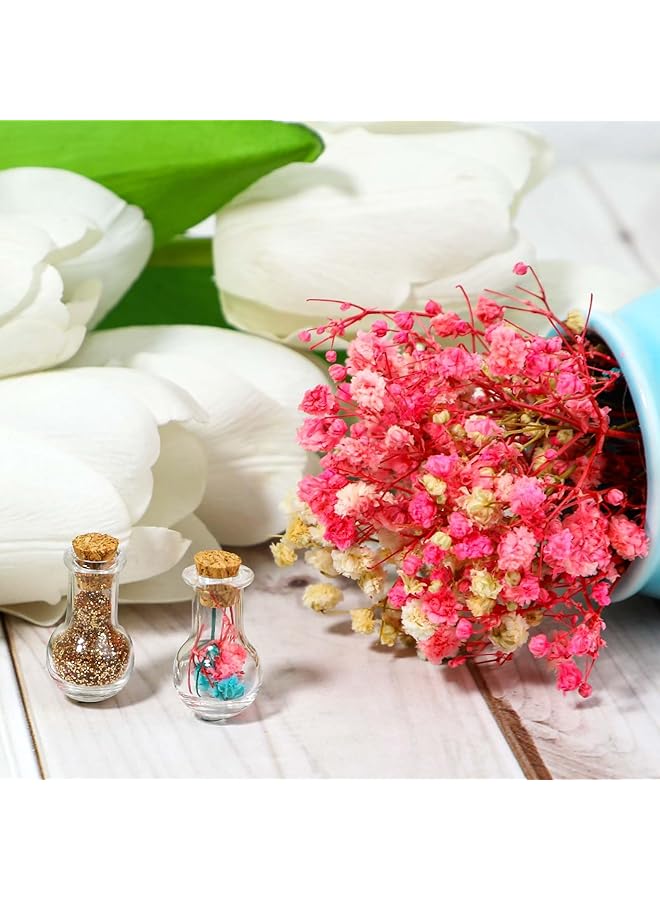 إيروريكس زجاجات زجاجية صغيرة مع سدادات، عبوة من 20 زجاجة صغيرة مزخرفة للحرف اليدوية وحفلات الزفاف، زجاجات فارغة مثالية للديكور والمشاريع الإبداعية - Image 5