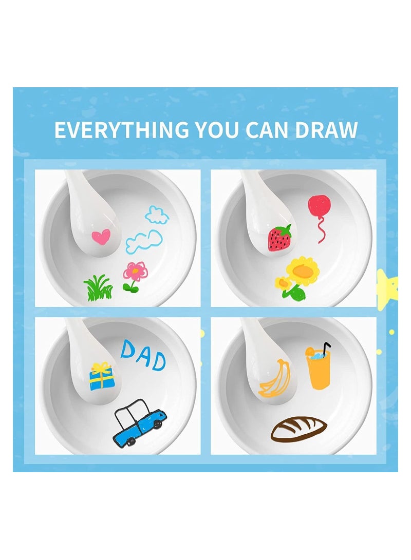 Plan A 12 Colors Whiteboard Markers Set, Magic Water Drawing and Coloring Markers, Magic Drawing Markers, Whiteboard Markers, Water Based Drawing Markers Eco Friendly Coloring Pens for Teaching Drawing - Image 4