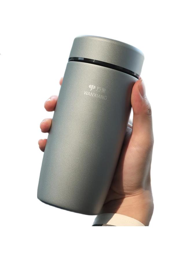 Wanxiang Goose Egg-Shaped Insulated Mug F91, Smoky Blue, 316 Stainless Steel, Large Capacity 460Ml, Business Tea Infuser, Office Water Cup - Image 2