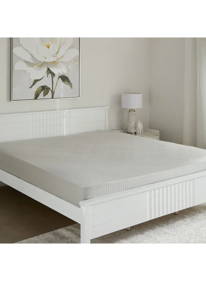 Home Box Hamilton Satin Striped Super King Fitted Sheet 200 x 36 x 200 cm