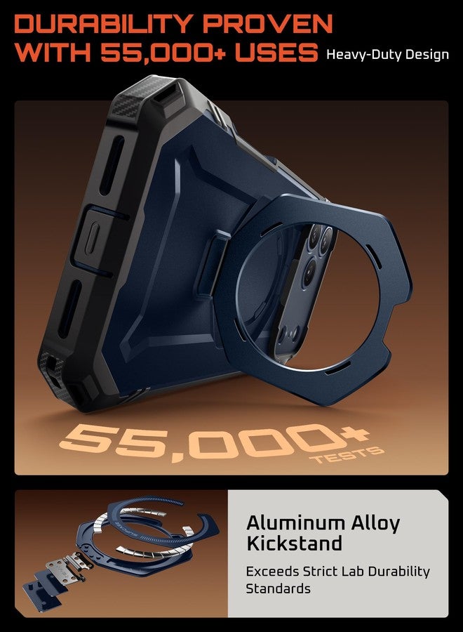 سوبكيس جراب SUPCASE لهاتف iPhone 17 Pro مع واقي شاشة من الزجاج المقوى (UBGrip Pro)، [متوافق مع MagSafe] [حامل مدمج] جراب مغناطيسي متين لكامل الجسم، أزرق سماوي - Image 5