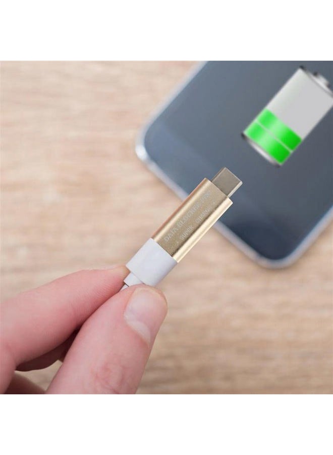 Meenova 2023 Upgraded USB C Data Blocker Pro, USB-C Female to USB C Male Adapter, 5A50V 20V3A60W with Smart chip, Security Converter to Protect Data, Juice-Jack Defender Protect Against Juice Jacking, Grey - Image 2