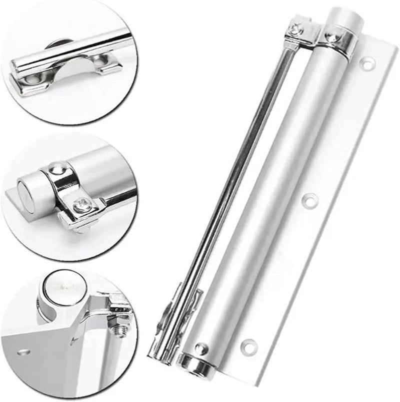 Heavy Duty Adjustable Aluminum Alloy Door Closer Fire Proof Soft Close Spring Color L - Image 4