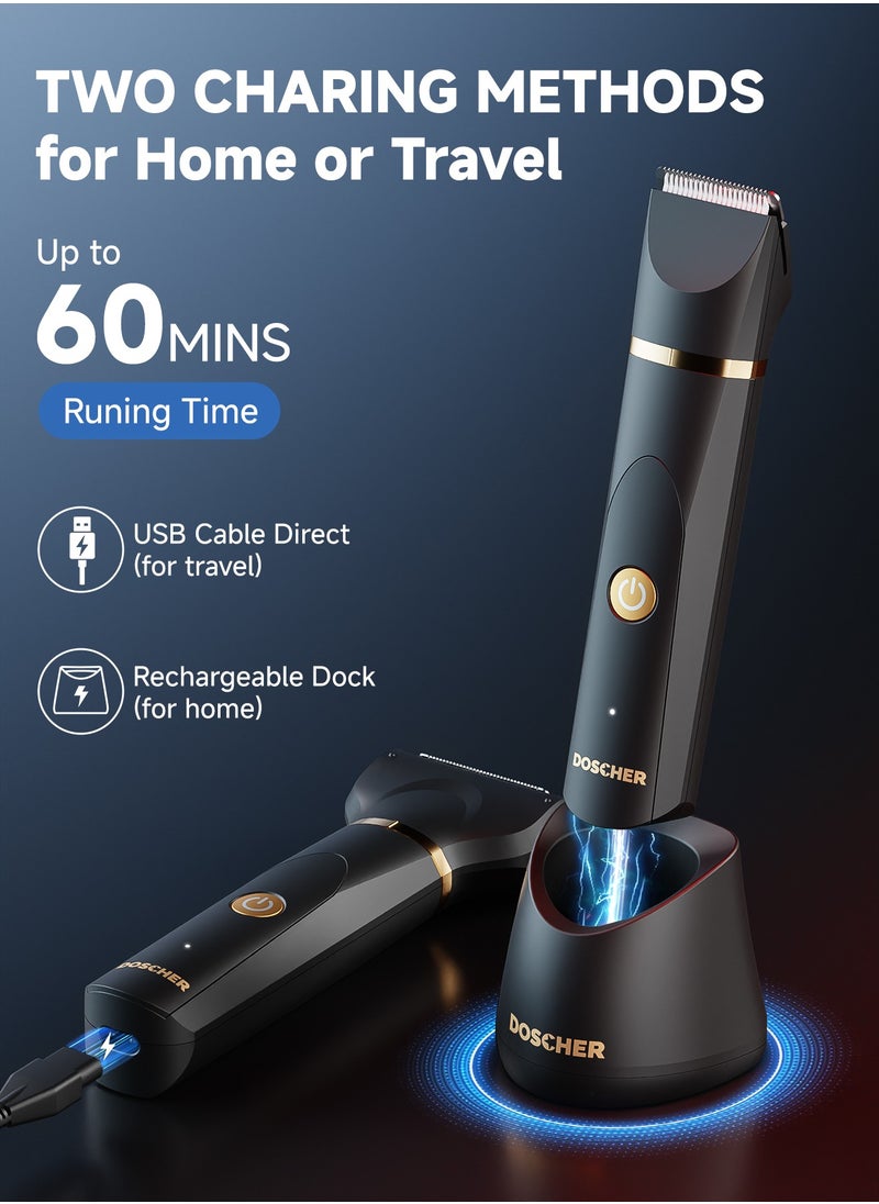 Body Hair Trimmer for Men,Men Groomer for Groin and Body - Wet/Dry  Ball Shaver Grooming, Replaceable Ceramic Blade Heads, Recharge Dock, Waterproof Razor - pzsku/Z2CFA7509B7FF35F930A2Z/45/1741339223/830961d2-cc60-4ef5-894f-2f72e8729058