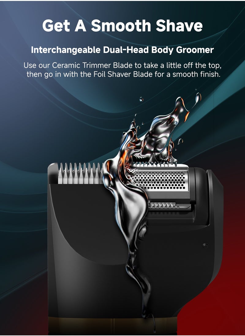Body Hair Trimmer for Men,Men Groomer for Groin and Body - Wet/Dry  Ball Shaver Grooming, Replaceable Ceramic Blade Heads, Recharge Dock, Waterproof Razor - pzsku/Z2CFA7509B7FF35F930A2Z/45/1741339223/ffb8562d-df29-4d89-8841-b56caa9a67a2