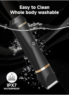 DOSCHER Body Hair Trimmer for Men,Men Groomer for Body - Wet/Dry , Replaceable Ceramic Heads, Waterproof Razor  - Image 4