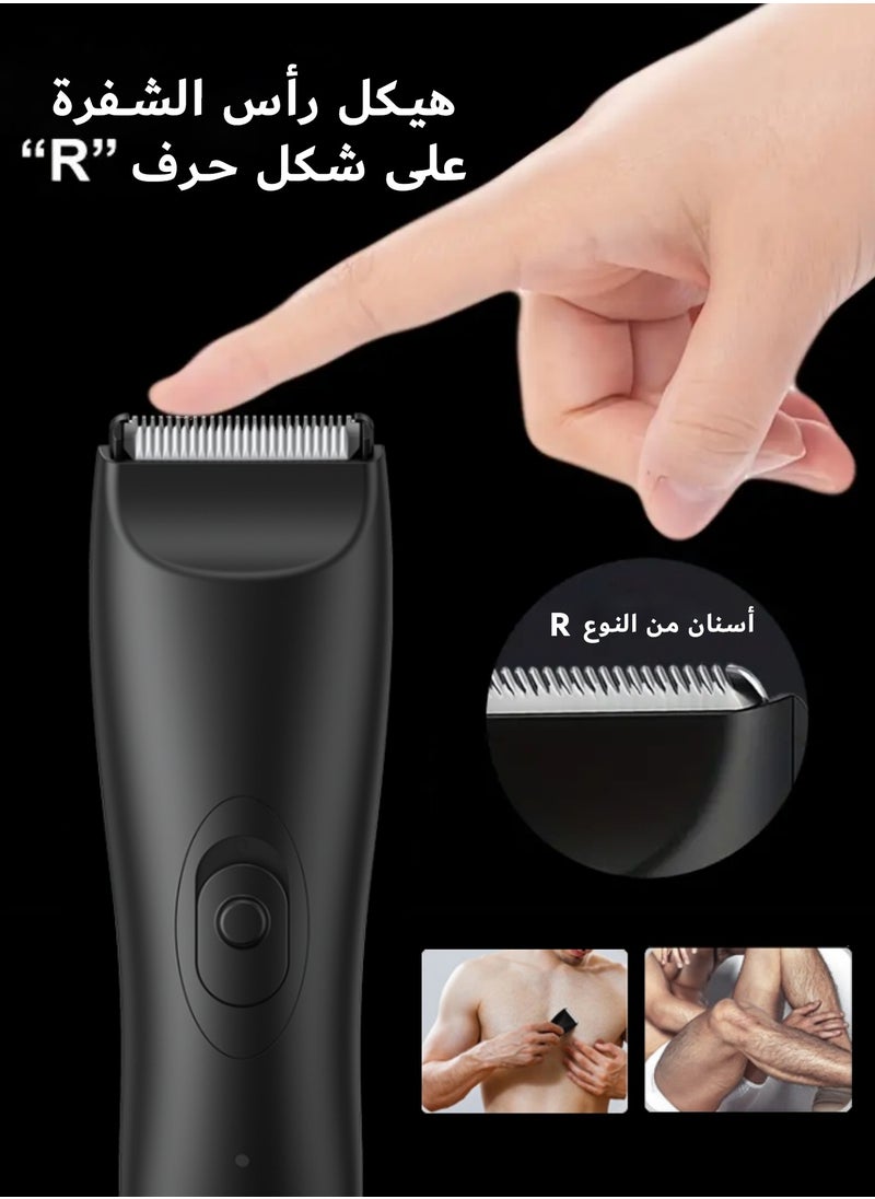 دوشر الكل في واحد ماكينة حلاقه المناطق الحساسه الكهربائية، مقاومة للماء، استخدامات رطبة وجافة، ماكينة حلاقه للرجال سلامة الجسم قابلة لإعادة الشحن عبر USB  - Image 3