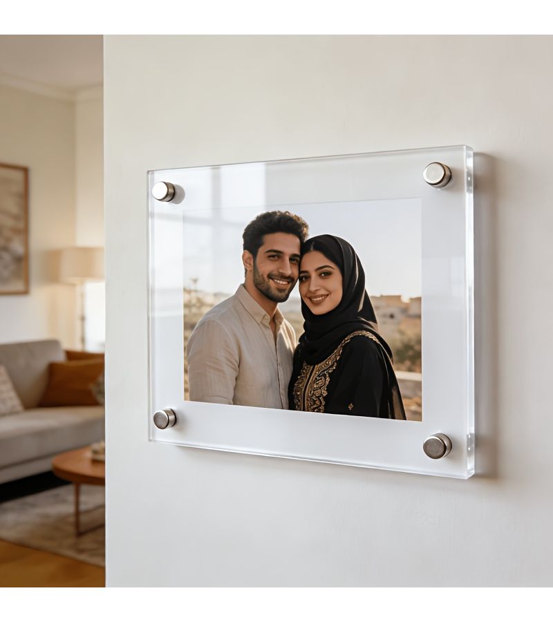 Custom 2D Transparent Acrylic Wall Frame 31x31cm 12 20x12 20inch For Hanging Personalized Photos Modern Minimalist Home Decor - Image 4