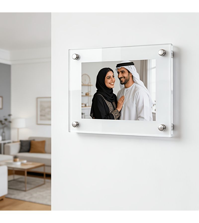 Custom 2D Transparent Acrylic Wall Frame 31x31cm 12 20x12 20inch For Hanging Personalized Photos Modern Minimalist Home Decor - Image 1