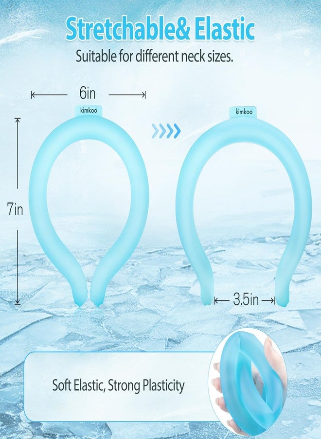 kimkoo 2PCS Neck Cooling Tube with Insulated Bag,Reusable Ice Ring Coolers Wearable Body Cooling Products, Neck Coolers for Hot Weather - Image 2