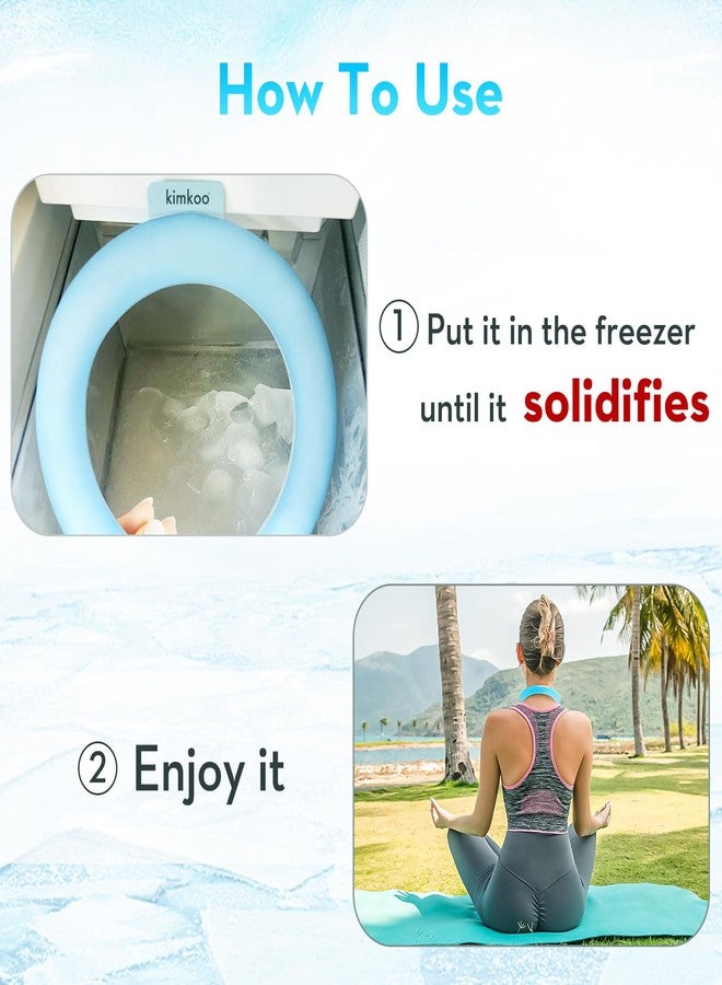 kimkoo 2PCS Neck Cooling Tube with Insulated Bag,Reusable Ice Ring Coolers Wearable Body Cooling Products, Neck Coolers for Hot Weather - Image 4