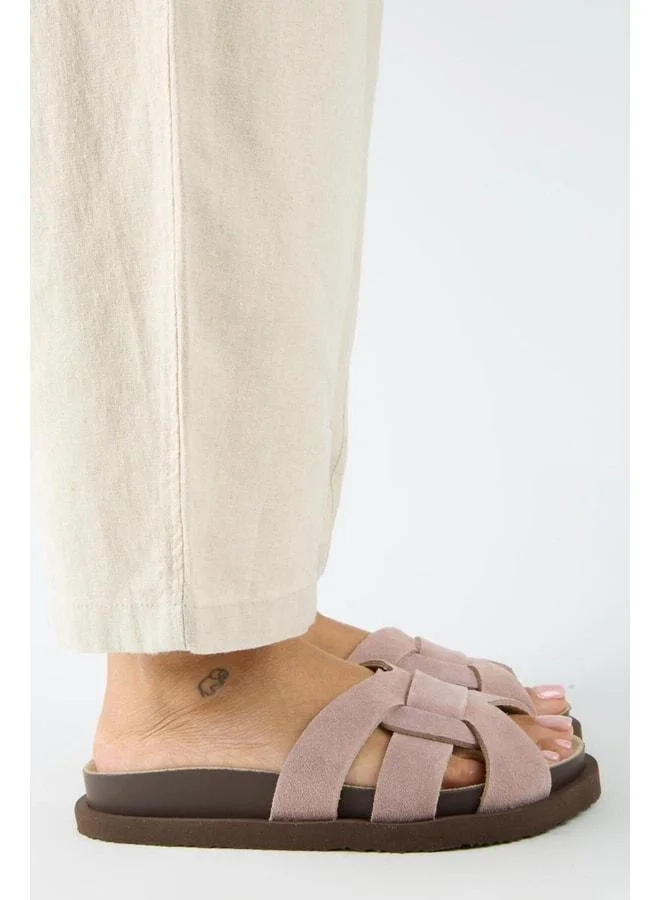 Manijero  Bartolo Women's Real Leather Caged Powder Sandal. for Women | Best Price UAE