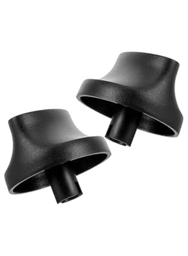2Pcs Black Timer Knob Cap Replacement For Stove And Commercial Use - Image 1