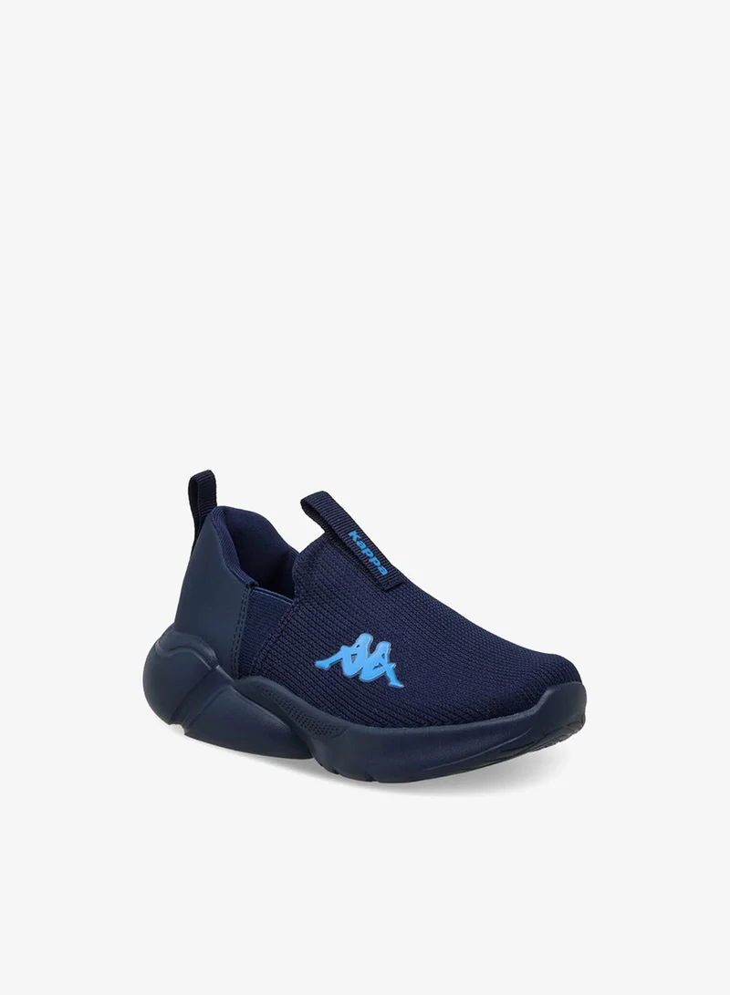 كابا حذاء رياضي للأولاد بتفاصيل شعار سهل الارتداء مع شريط سحب