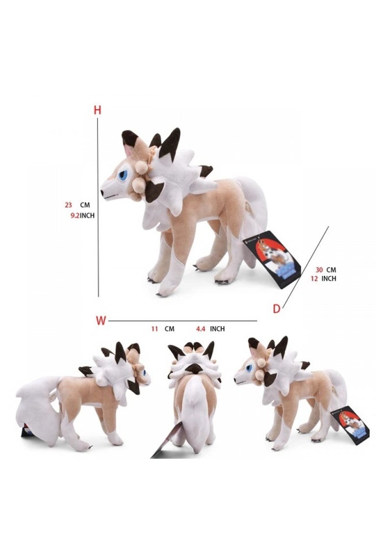 Bluejw 5-Piece Pocket Monsters Figure Lycanroc Plush Toys Set - Image 3