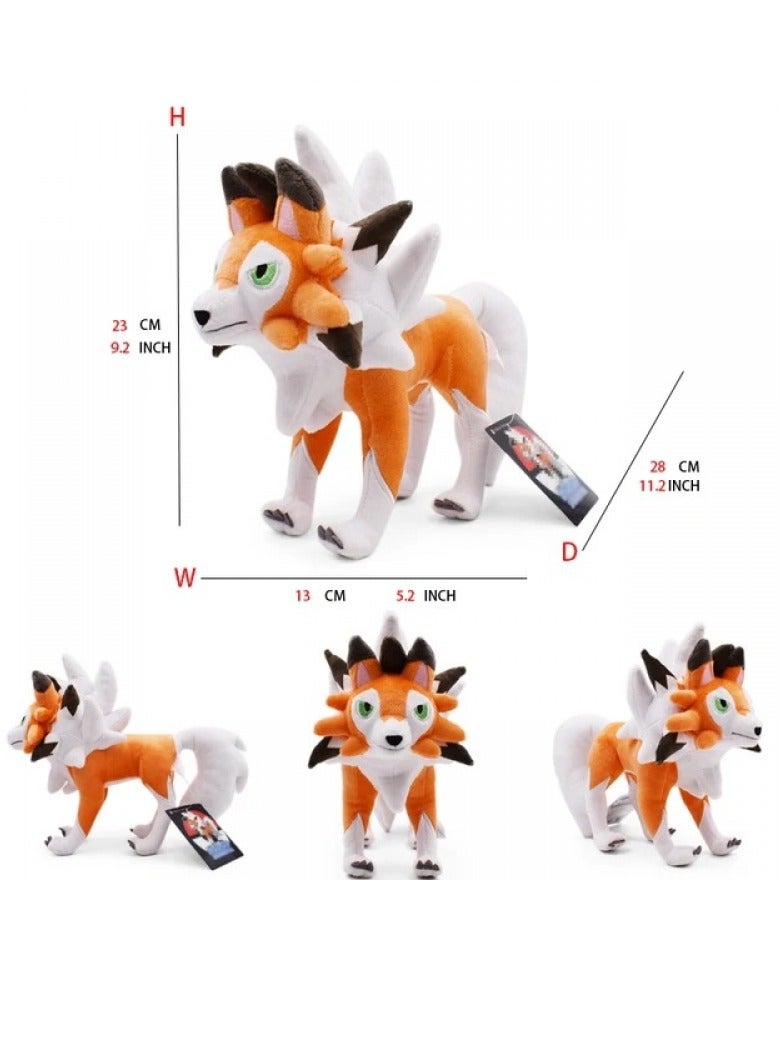 Bluejw 5-Piece Pocket Monsters Figure Lycanroc Plush Toys Set - Image 2