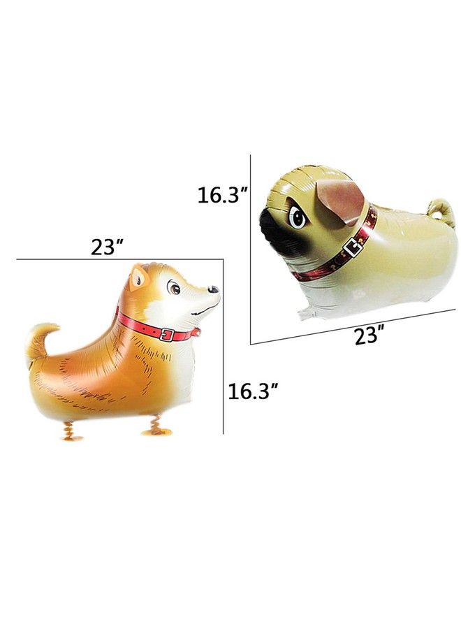 SOTOGO 14 Pieces Walking Animal Balloons Pet Dog Balloons Dog Balloon Air Walkers Kids Gift Birthday Party Décor - Image 3