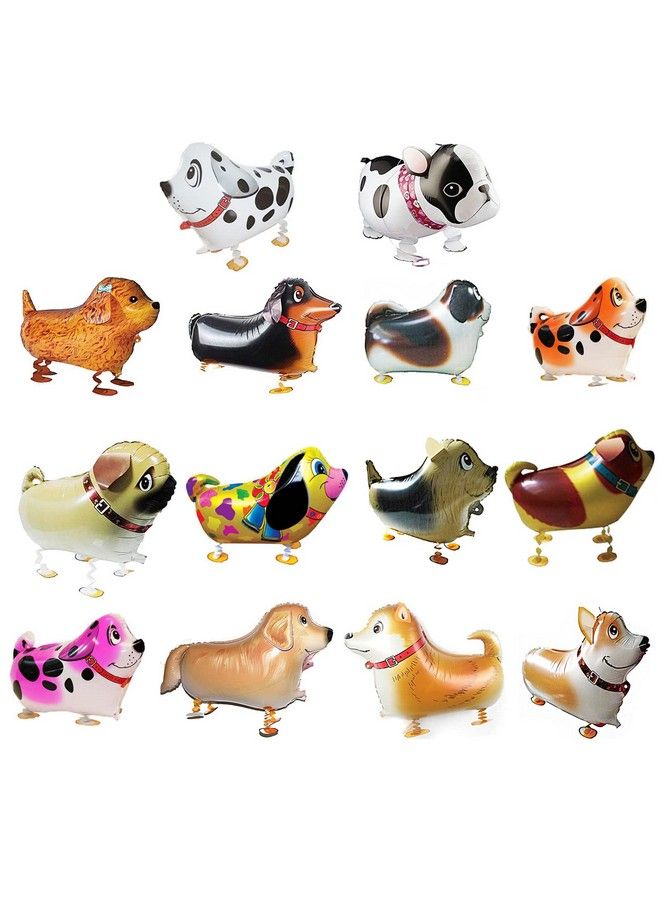 SOTOGO 14 Pieces Walking Animal Balloons Pet Dog Balloons Dog Balloon Air Walkers Kids Gift Birthday Party Décor - Image 1