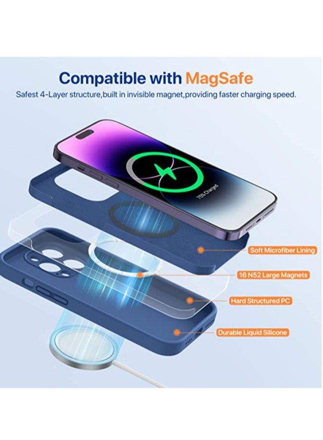 ELTRAZONE iPhone 14 Pro Max Case, with 2 Pack Screen Protectors,[Upgraded Enhanced Camera Protection],Shockproof Liquid Silicone Case 6.7 inch - Image 3