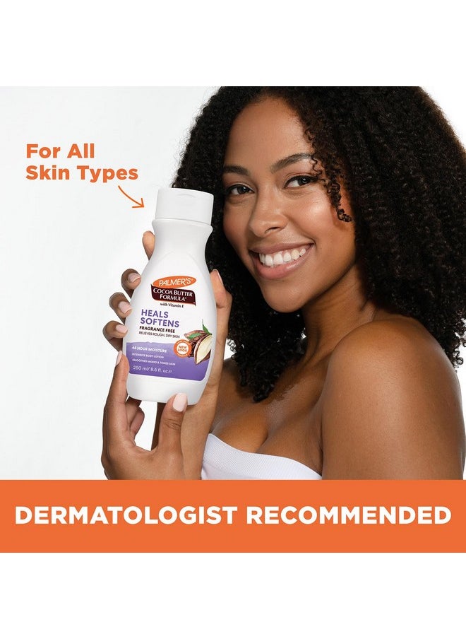 PALMER'S - Cocoa Butter Formula Daily Skin Therapy Fragrance Free Lotion For Dry Skin, Unscented Body Lotion, Flip Cap Bottle, 8.5 Fl Oz - Image 1