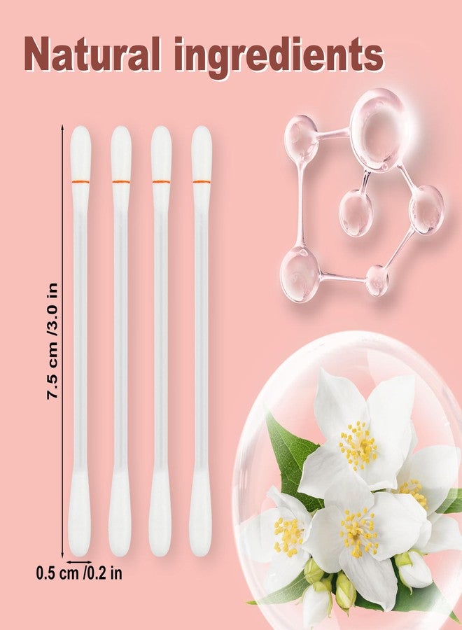 Twoworld Cotton Swabs,Cotton Makeup Remover Swabs,Eye & Lip Sticks Remover,Liquid-Filled Makeup Remover Swabs Disposable Cotton Swabs for Eye/Lip/Eyebrow/Eyelash Makeup (Pack of 100) - Image 2