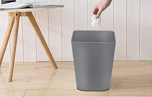 Feiupe 1.6 Gallon Small Trash Can Wastebasket for Kitchen Office Bathroom,Pack of 2(White+Gray) - Image 5