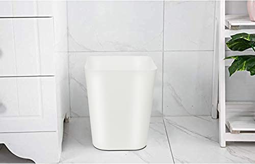 Feiupe 1.6 Gallon Small Trash Can Wastebasket for Kitchen Office Bathroom,Pack of 2(White+Gray) - Image 4