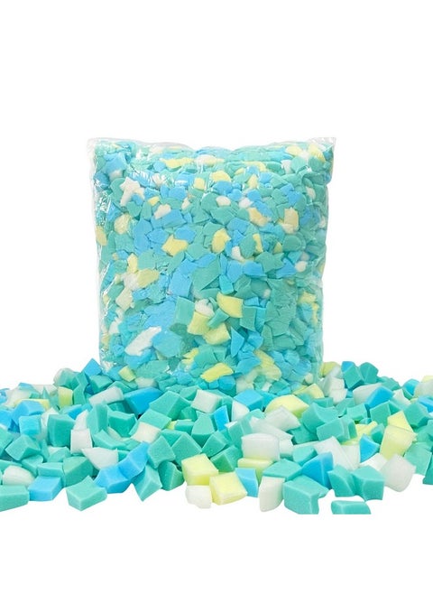 Welacer Shredded Memory Foam Filling 5lbs for Bean Bag Filler, Without Added Gel Particles, Premium Soft Refill and Great for Stuffing, Multi Color and Shape