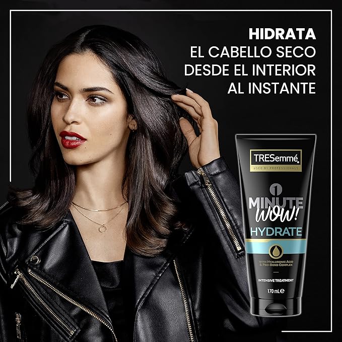 Tresemme TRESemm 1 Minute WOW Hydrate Intensive Hair Treatment with Hyaluronic Acid ProBond Complex for dry or damaged hair 170 ml Pack of 3