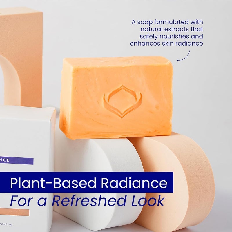 Relumins Triple Glow Bar Soap Professional Spa Formula DeepCleansing PlantBased Skincare Bar with Gentle Exfoliation and SkinSmoothing Benefits Rich Lather for Daily Use 135g x 5 Bars - Image 2