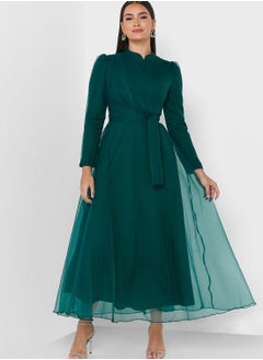 Khizana Ruched Detail Tulle Dress  - Image 4