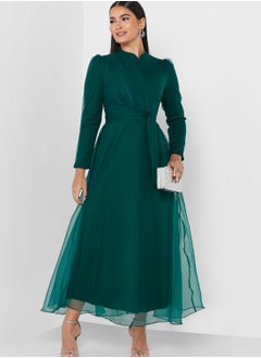 Khizana Ruched Detail Tulle Dress  - Image 1