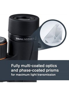 Celestron – TrailSeeker ED 10x42 Binoculars – Compact ED Binocular for Birdwatching and Outdoor Activities – Binocular with ED Objective Lenses – Fully Broadband Multi-coated Optics – BaK4 Roof Prism  - Image 2