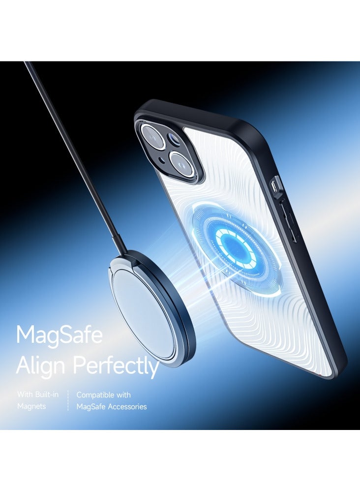 دوكس دوتشيز ايمو جراب لموبايل ايفون 13 متوافق مع ماج سيف، جراب نحيف وشفاف مطفي مصنع من البولي يوريثين الحراري بولي كربونات البولي بروبلين سيليكون - اسود - Image 2