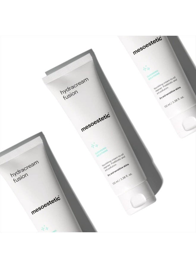mesoestetic كريم هيدرا-كريم فيوجن لتنظيف وترطيب الوجه، منظف وجه يومي مع سكوالان وغليسيرين - Image 5
