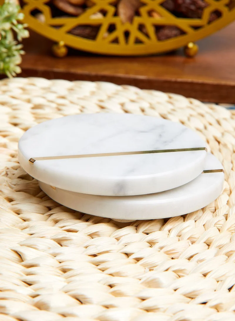 Nimah Set of 2 Marble Coasters