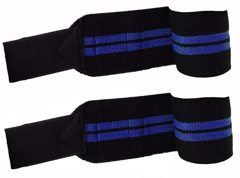 Kobo WTA-04 Cotton Wrist Support (Black/Blue) - Image 2