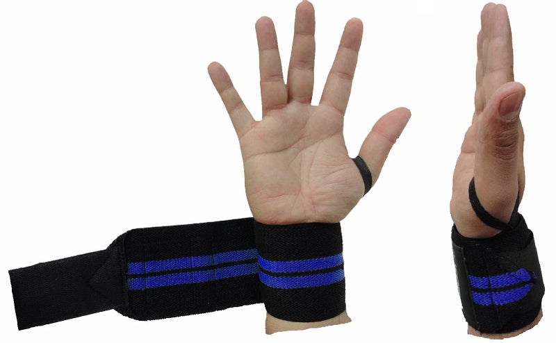 Kobo WTA-04 Cotton Wrist Support (Black/Blue) - Image 4