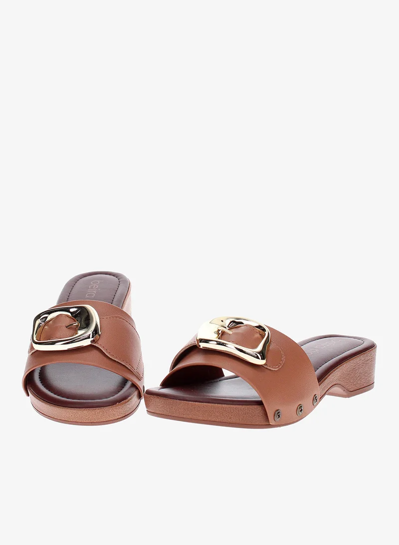 Beira Rio Camel Beira Rio Women’s Flat Summer Footwear – Lightweight Slip-On Comfort with Stylish Casual Design for Women | Best Price UAE