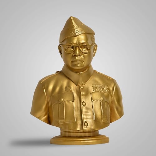 SILAII Netaji Subhas Chandra Bose Sculpture (Gold, 8 INCH) - Image 1