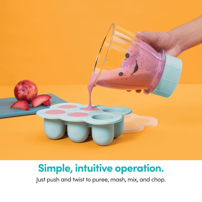 NutriBullet NBY-50100 Baby Complete Food-Making System, 32-Oz, White, Blue, Clear - Image 5