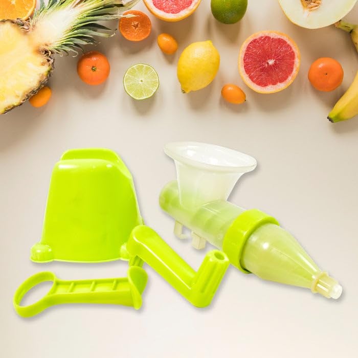 Garth Manual Juicer Modern Plastic Fruit and Vegetable Juicer for Fresh Juice Extraction (1 Pc/Bowl Not Included) Compact, and Durable Design for Effortless Juicing of Fruits and Vegetables - Image 3