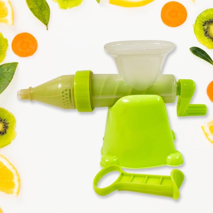Garth Manual Juicer Modern Plastic Fruit and Vegetable Juicer for Fresh Juice Extraction (1 Pc/Bowl Not Included) Compact, and Durable Design for Effortless Juicing of Fruits and Vegetables - Image 1