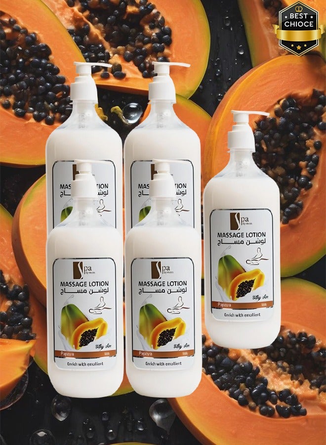 سبا سيستم 5 قطع لوشن التدليك بالبابايا غني بالمطريات - Image 1