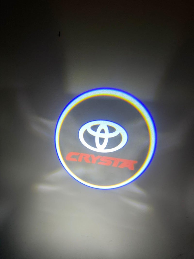 CarOxygen Car Oxygen LED Welcome Logo Entry Plug and Play Ghost Shadow Projector Car Door Light for Toyota Innova Crysta (red) - 2 Pieces (2) - Image 4