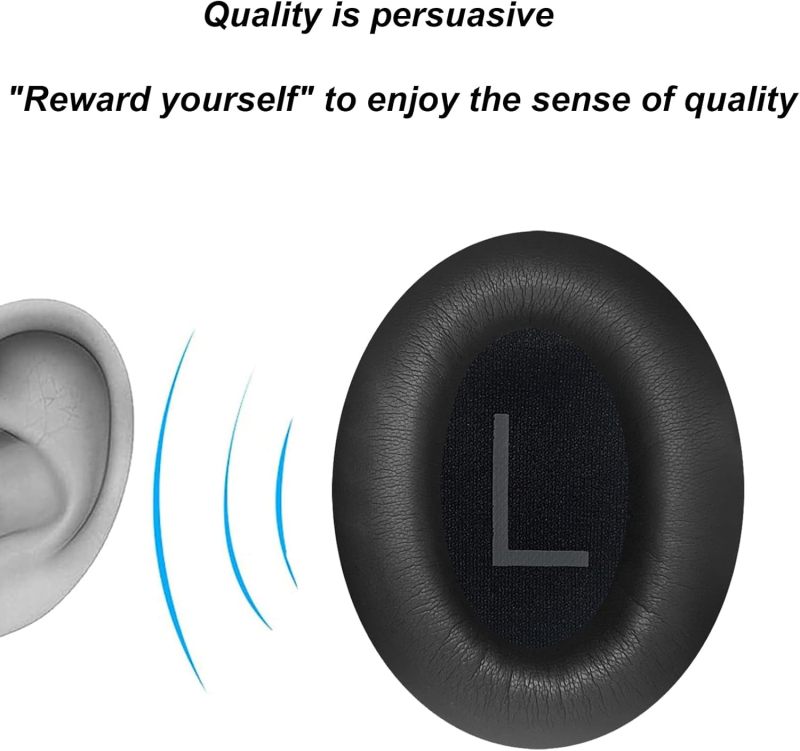 أطقس الأذن المتعوض: جلد خروف فاخر أسود، يناسب بدقة أجهزة Bose 700/NC700 - تصميم قابل للارتداء بدون أدوات، ختم صوتي مضاد للضوضاء للاستخدام المطول في الألعاب، السفر والاستخدام اليومي - Image 5